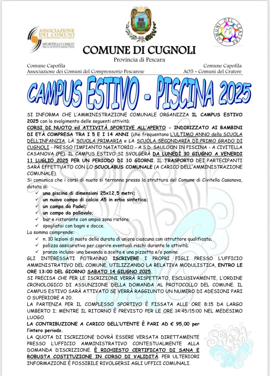 Campus Estivo Piscina 2025